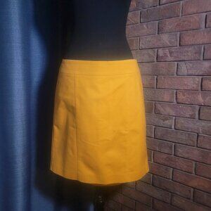 Ann Taylor Goldenrod Mini Pencil Skirt w/Pockets - Size 10